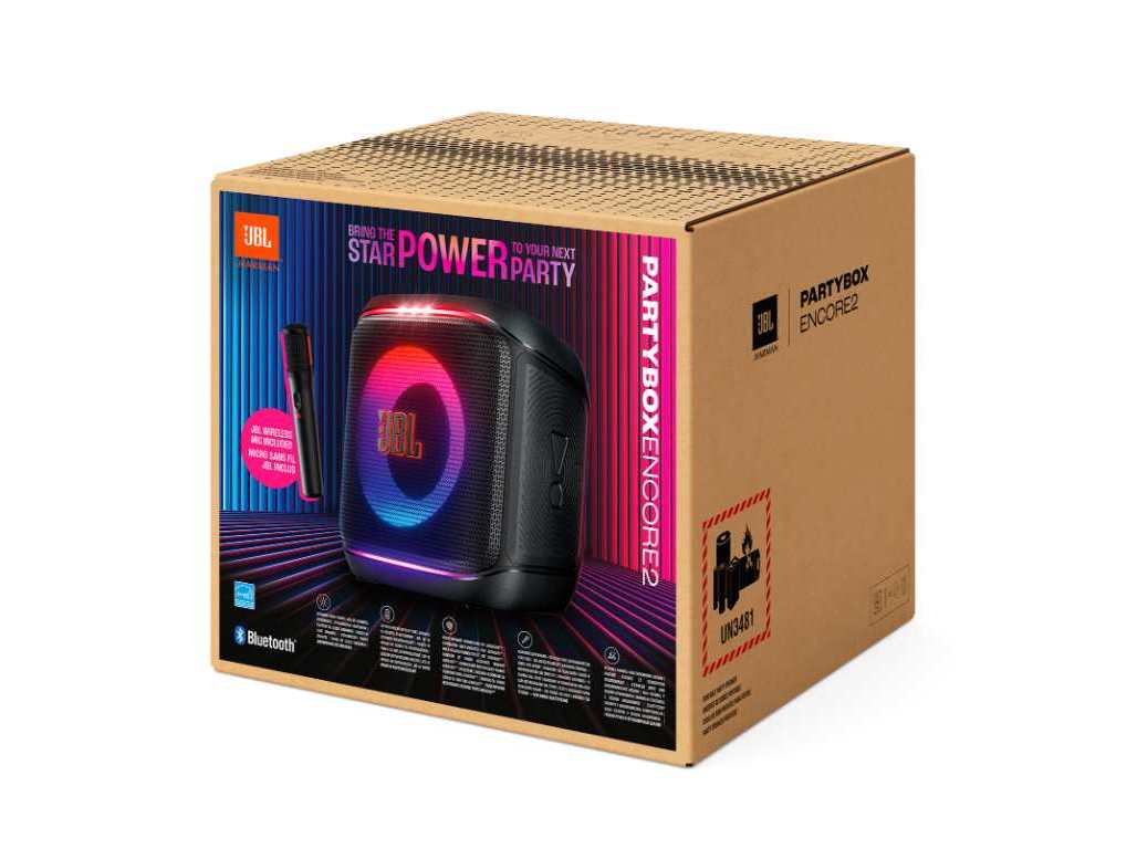 COLUNA ALTA POTÊNCIA JBL 100W AUT 15H PARTYBOX ENCORE2