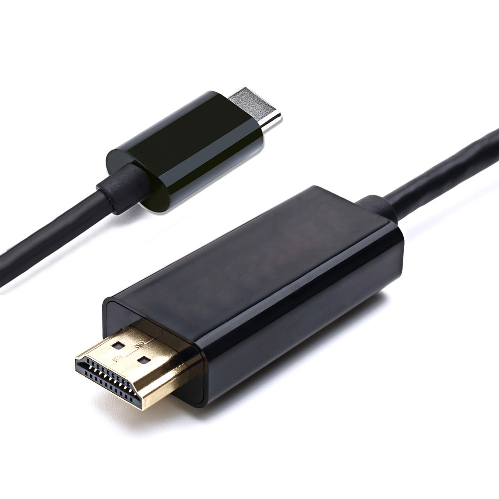 USB C auf HDMI 4K Ultra HD Adapter Kabel 1.8m für Smartphones und Tablets - Schwarz