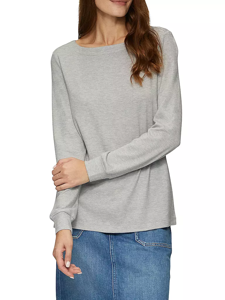 S.OLIVER Langarmshirt grau