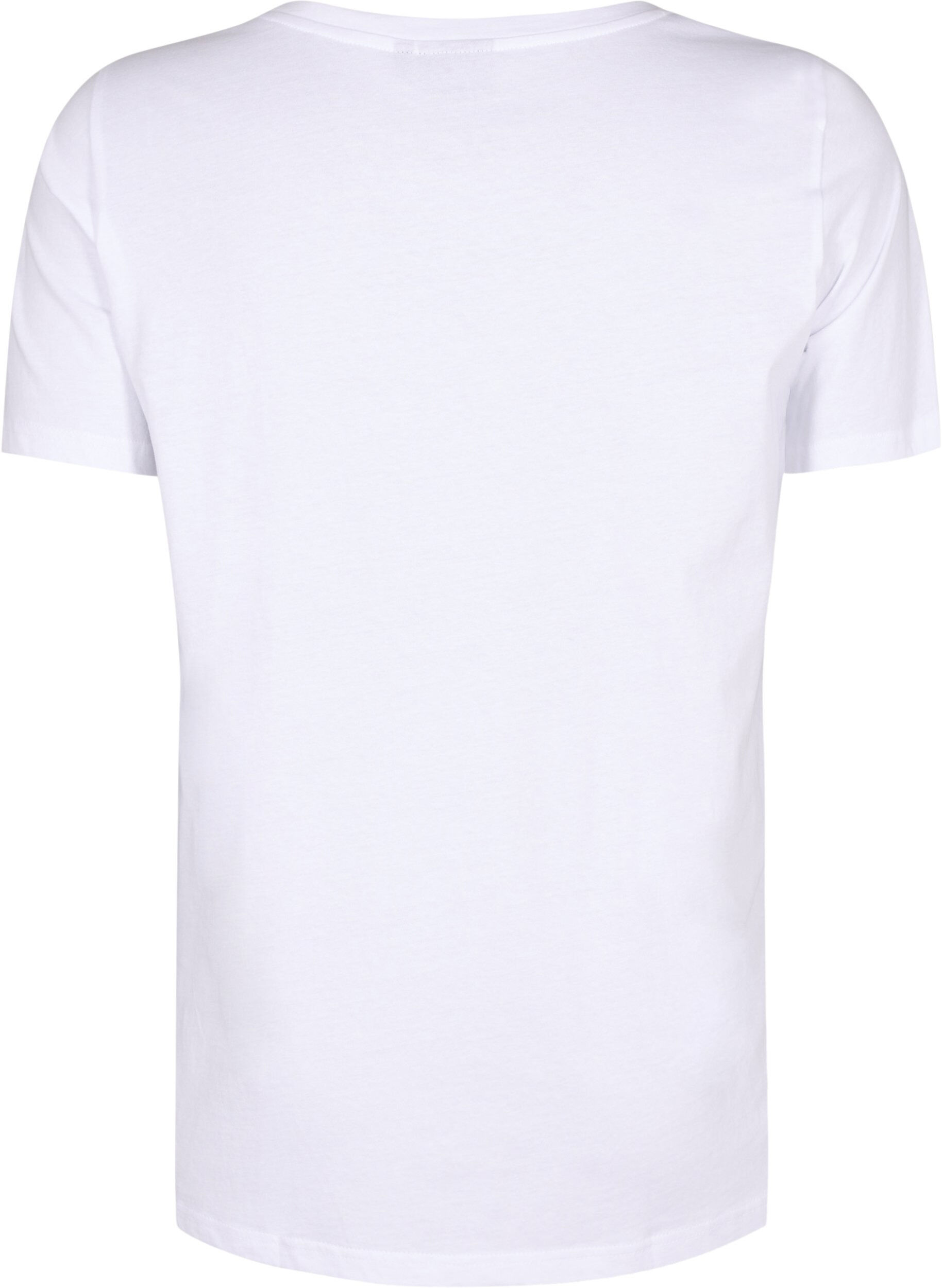 Bomulds t-shirt med motiv