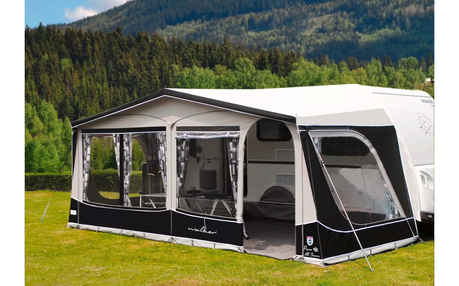 Walker Pioneer 240 All Season Vorzelt mit Glasfibergestänge Größe 1080 Umlaufmaß 1066 - 1095 cm