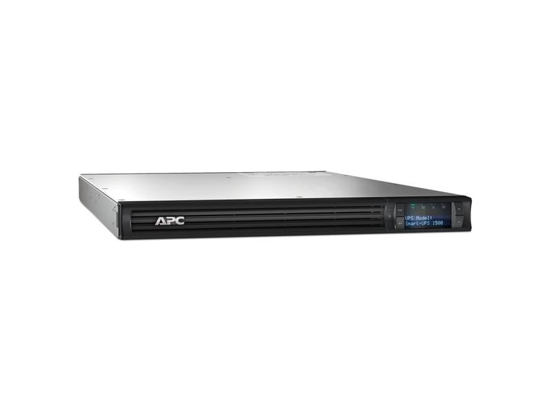 APC USV SMT1500RMI1U 1500 VA / 1000 W APC Smart-UPS, Line Interactive, 1500VA, Rackmontage 1HE, 230V, 4 IEC C13-Stecker, SmartSlot, AVR, LCD