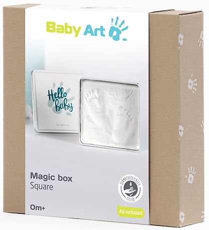 Baby Art Hand- und Fußabdrücke Set - Magic Box Square