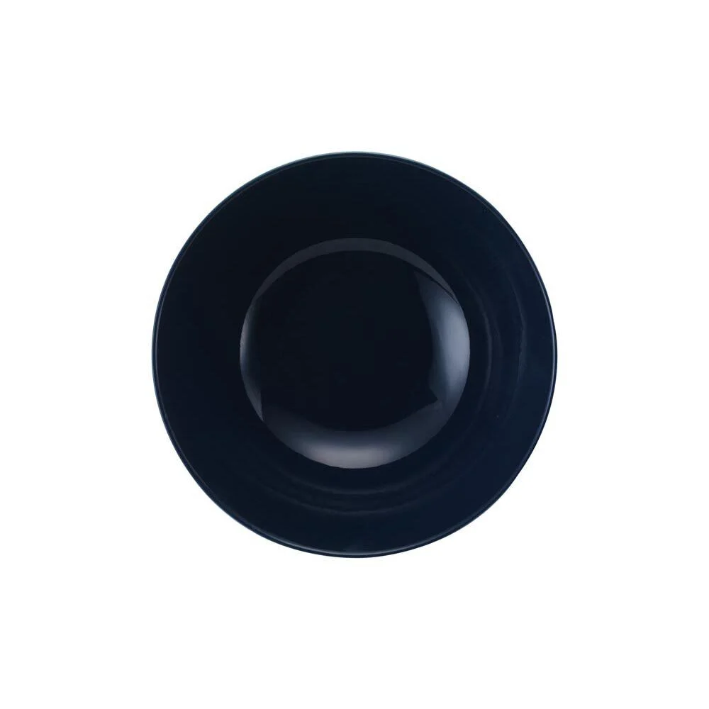 Assiette creuse en porcelaine décor vague japonaise