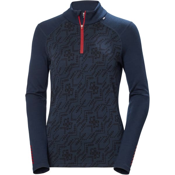 T-shirt thermique HELLY HANSEN W LIFA MERINO MIDW GRA NAVY