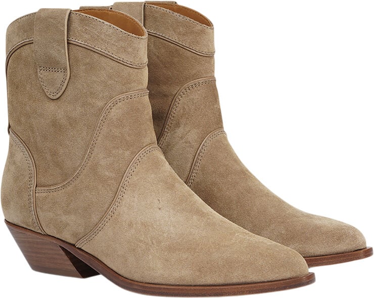 Lovelies VALZO - ANKLE SUEDE BOOTS Hazel brown