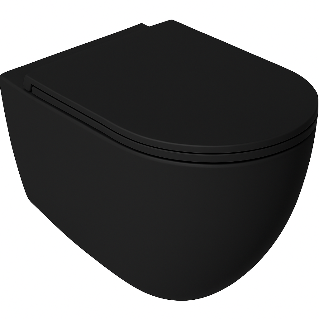 Isvea Infinity softclose toiletzitting zwart