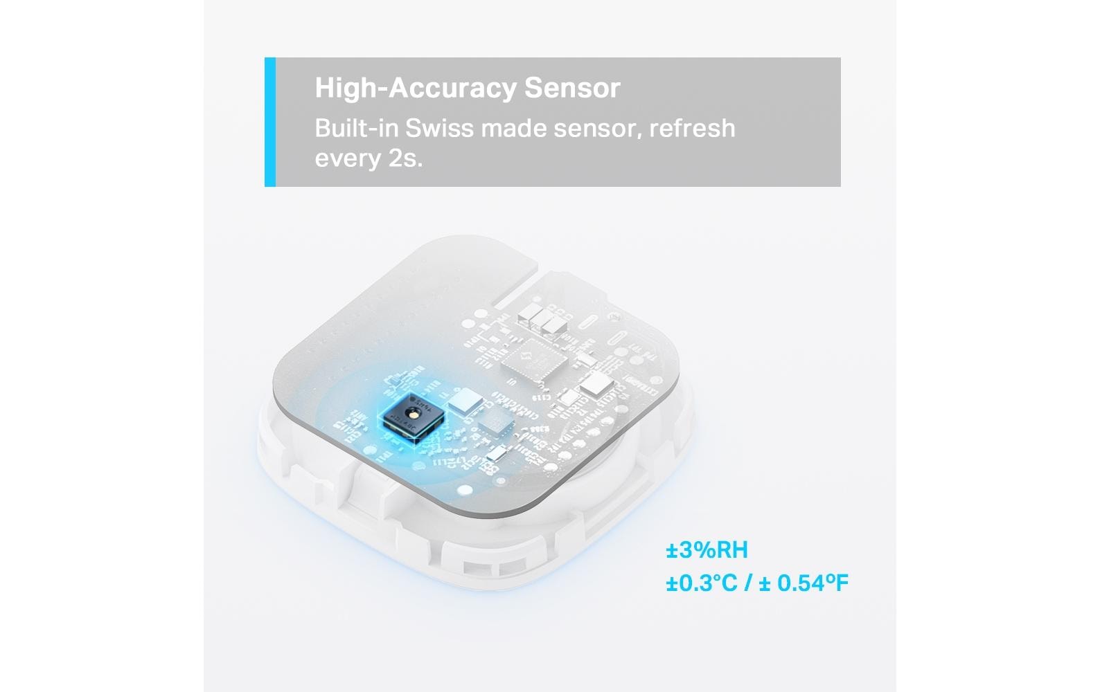 Smart Temperatur- und Luftfeuchtigkeitssensor Tapo T310Intelligenter Temperatur- und Luftfeuchtigkeitssensor – Verfolgen Sie das Klima in Ihrem Haus