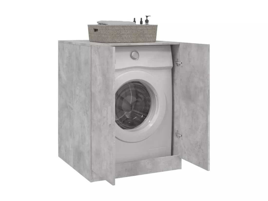 Meuble pour machine à laver Gris béton 71x71,5x91,5 cm