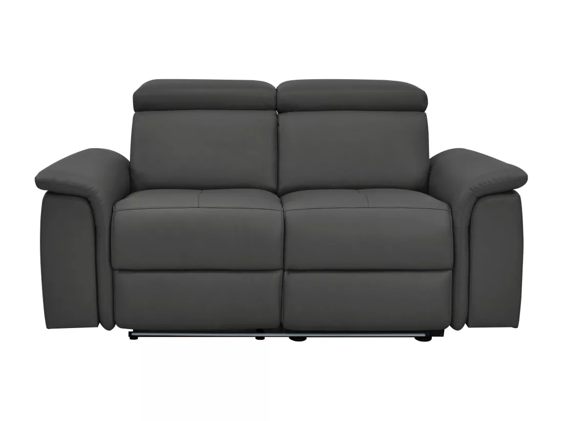 Pareli | Canapé 2 places avec fonction électrique en PU noir