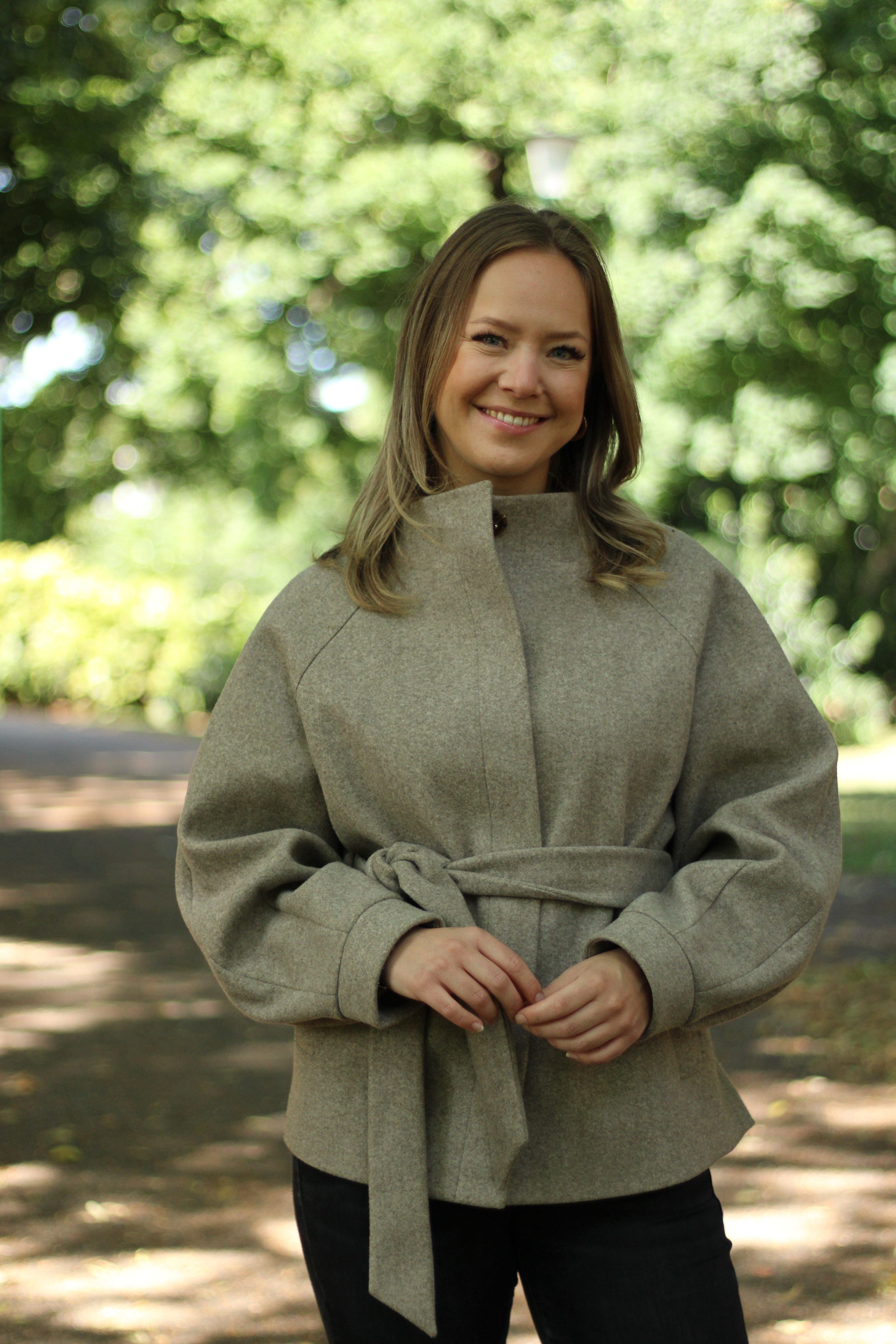 Rino & Pelle - Cornelia Short Coat With Collar - Toffee Melange