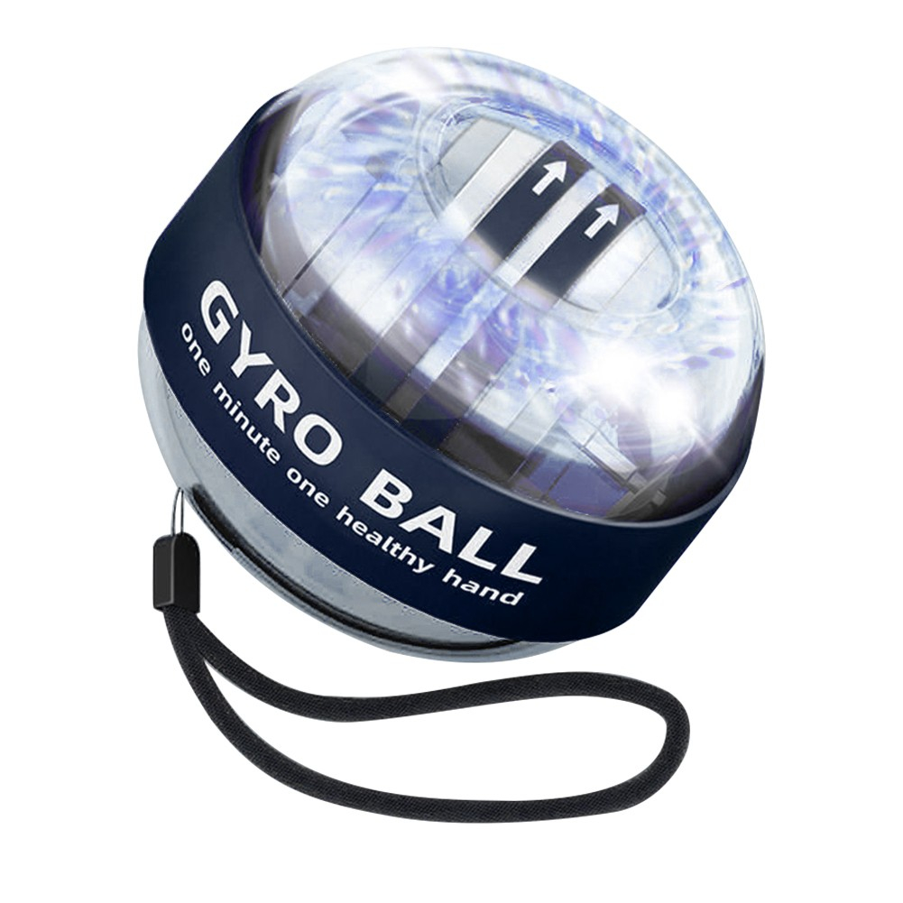 Gyro Ball LED Handgelenk Trainer Gyroskopisches Übungsgerät Handmuskeltrainer - Schwarz