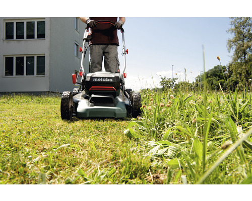 METABO RM 36-18 LTX BL 46 2x18V accu grasmaaier, inclusief mulchkit, zonder accu en lader