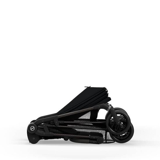 Poussette Melio Carbon   Châssis en carbon - Magic Black        de               CYBEX