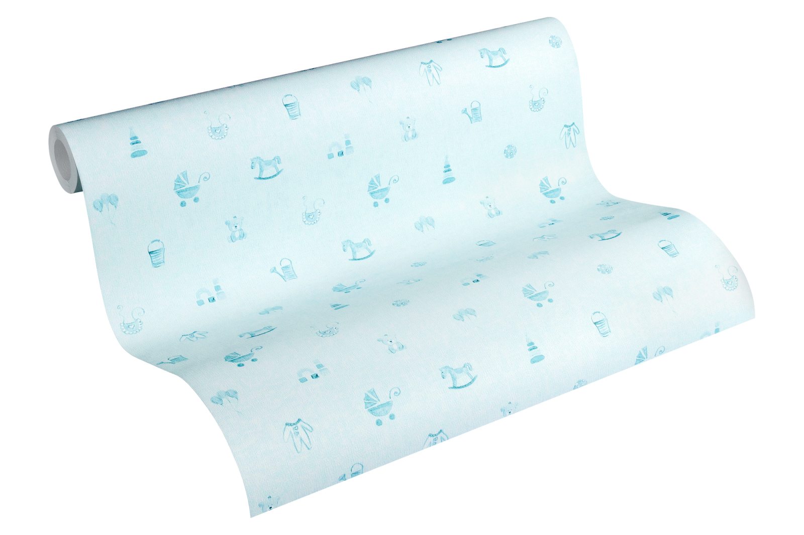 Vliestapete LITTLE STARS - blau - 10 Meter