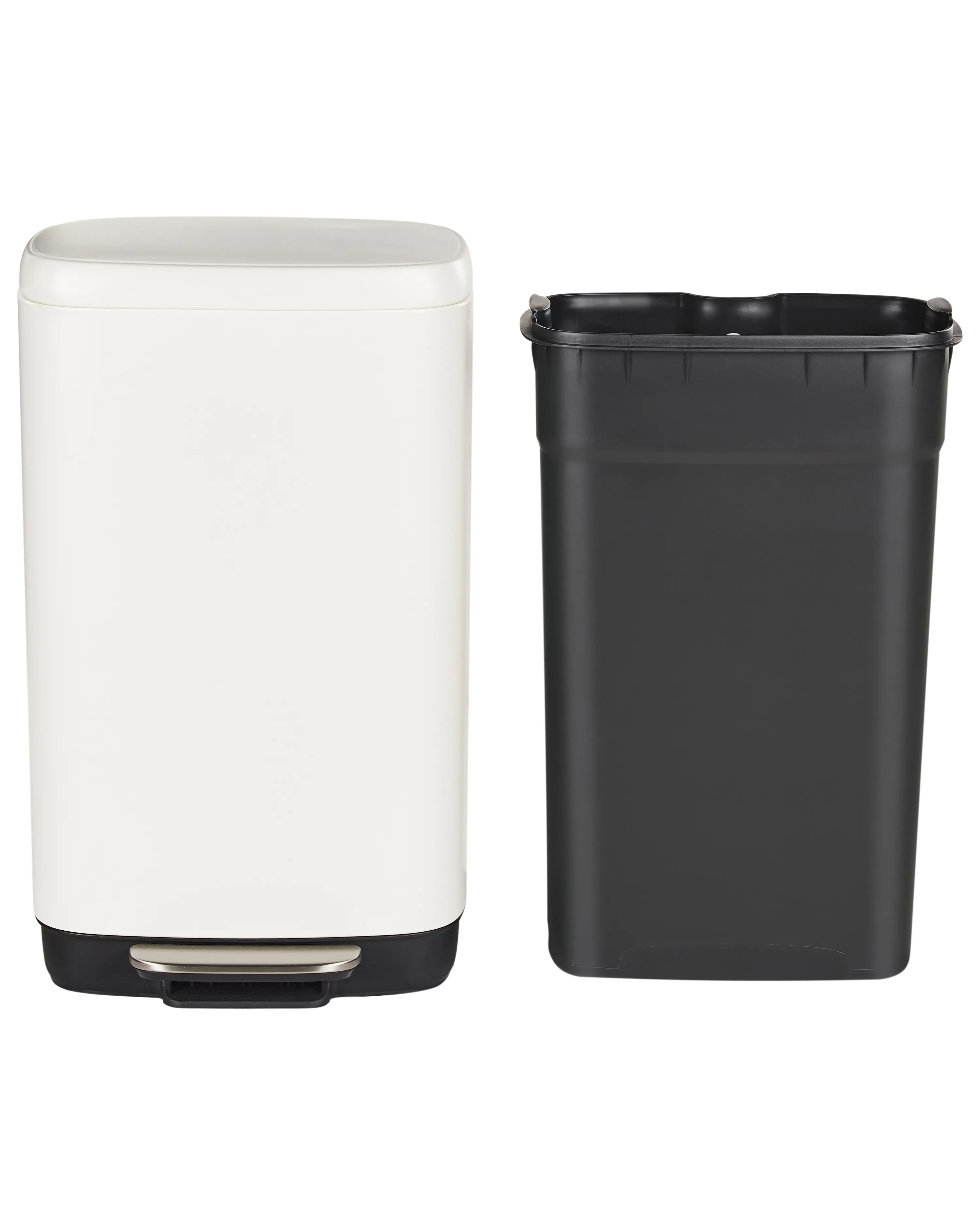 Prullenbak 30 L ECOCOLLECT Metaal Wit