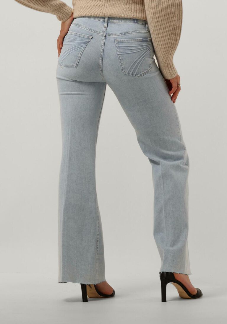 7 FOR ALL MANKIND lichtblauwe 7 for all mankind bootcut jeans modern dojo tailorless melody with raw cut