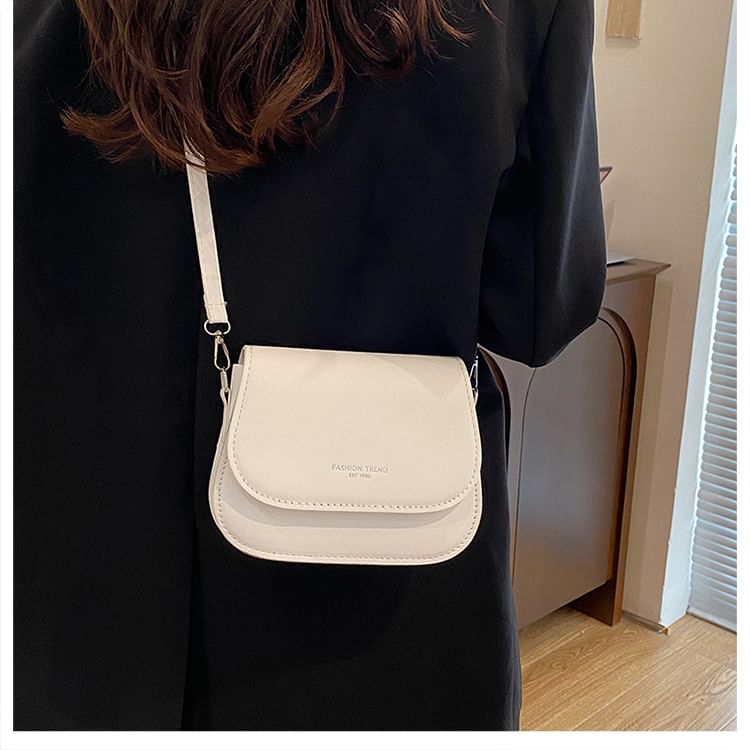 Maorong - Crossbodytas van imitatieleer met letterprint