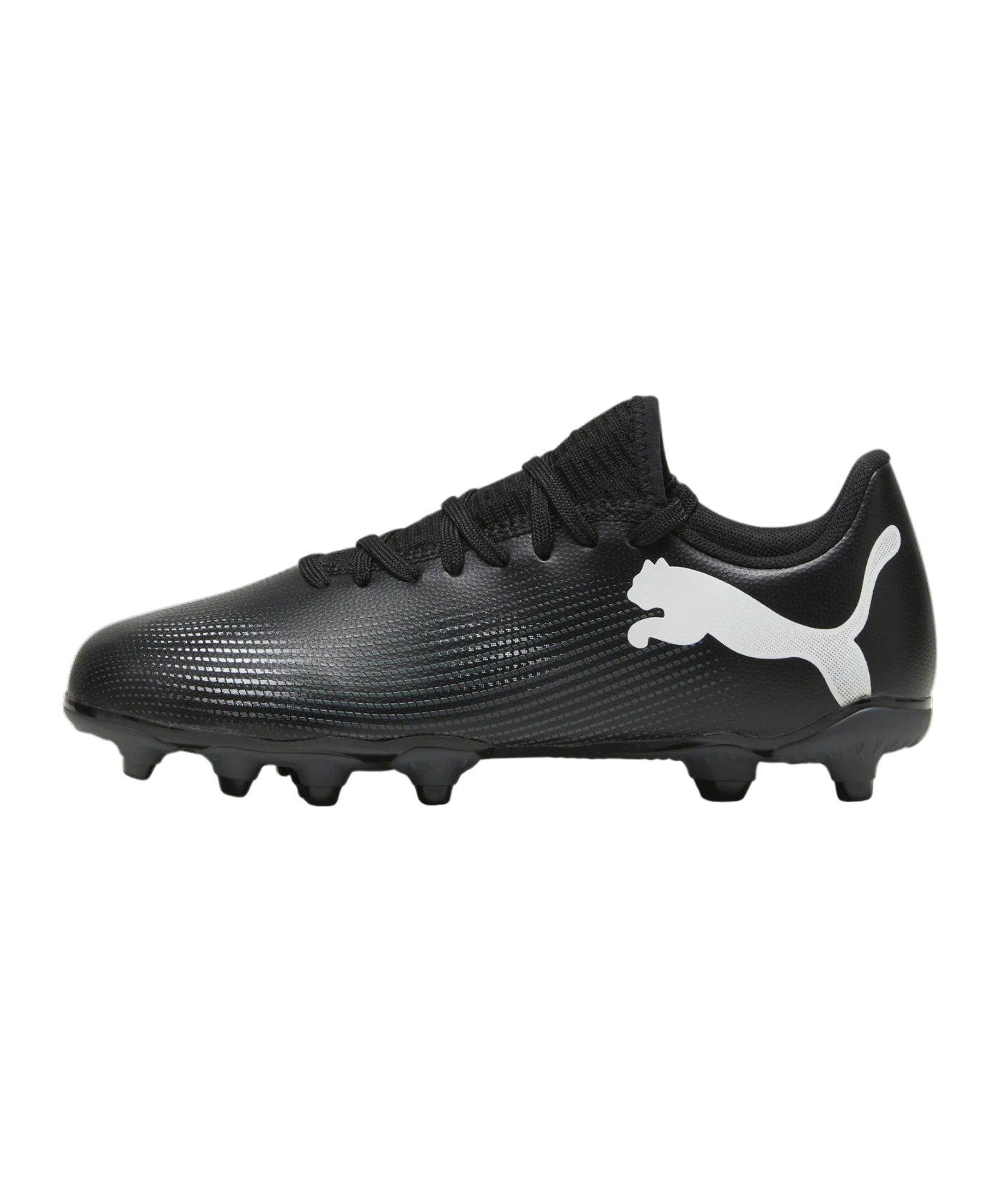 PUMA FUTURE 7 Play FG/AG Eclipse Jr Kids Schwarz Weiss F02