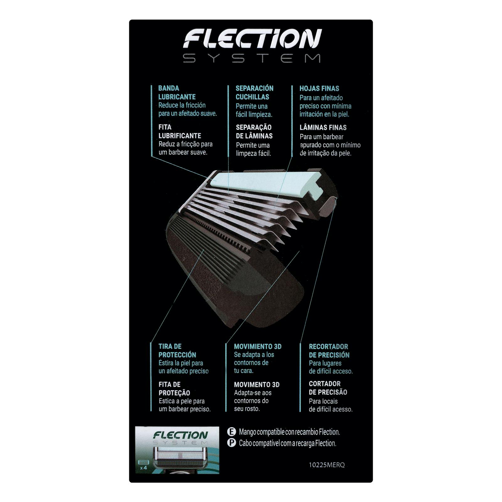 Rasoir rechargeable à 6 lames Deliplus Flexion System