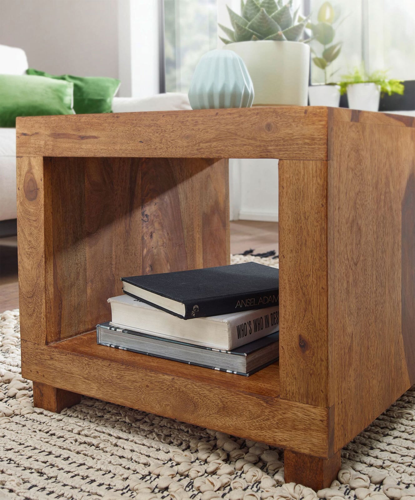 Couchtisch Karako 50x50 Massivholz