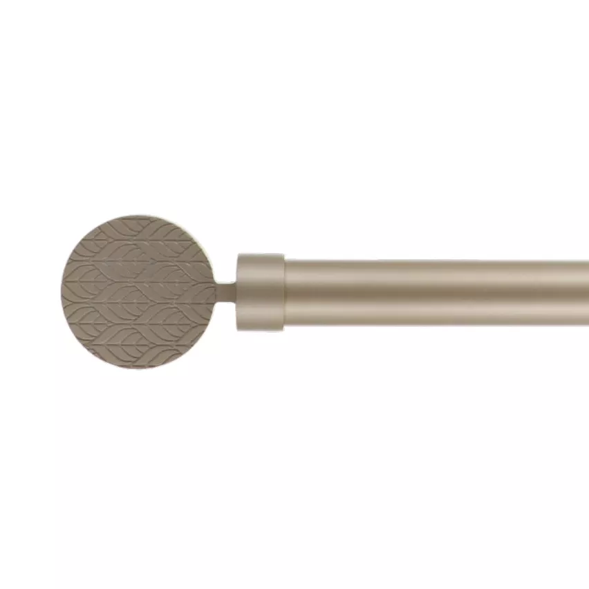 Kit de tringle rideau extensible (L210 - L380 cm / D28 mm) Ontario Or mat