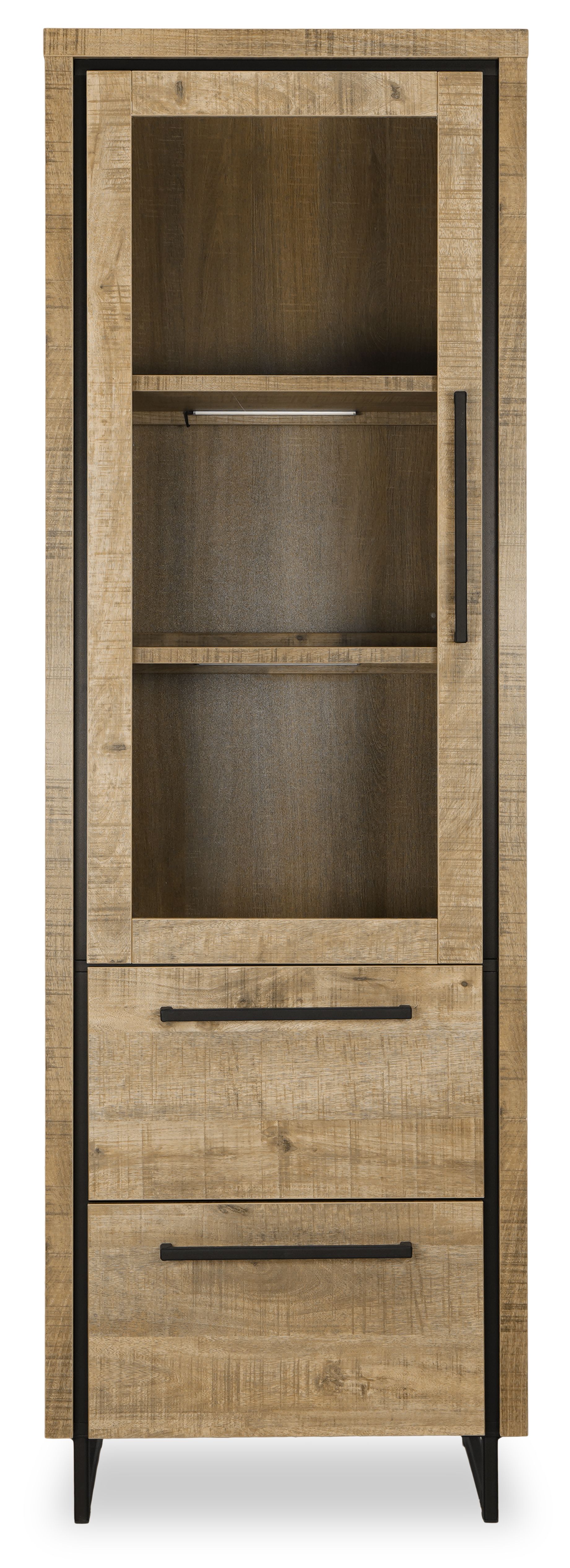 Vitrinekast Lingo - Rimini B65 x D45 x H200 cm