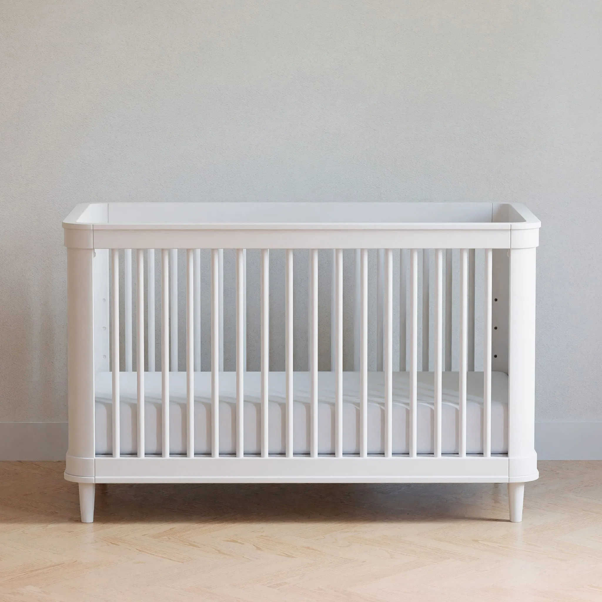 DaVinci Couchette Convertible 3-en-1 Marin - Blanc Chaud et Rotin