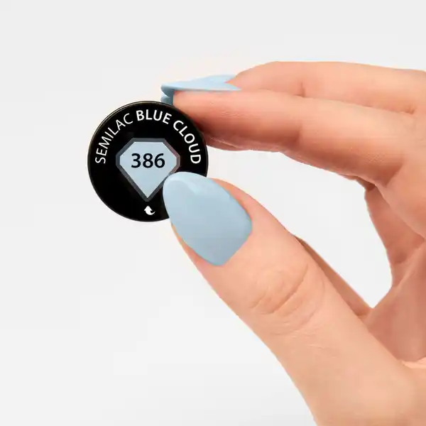 386 UV Nagellack Hybrid Blue Cloud