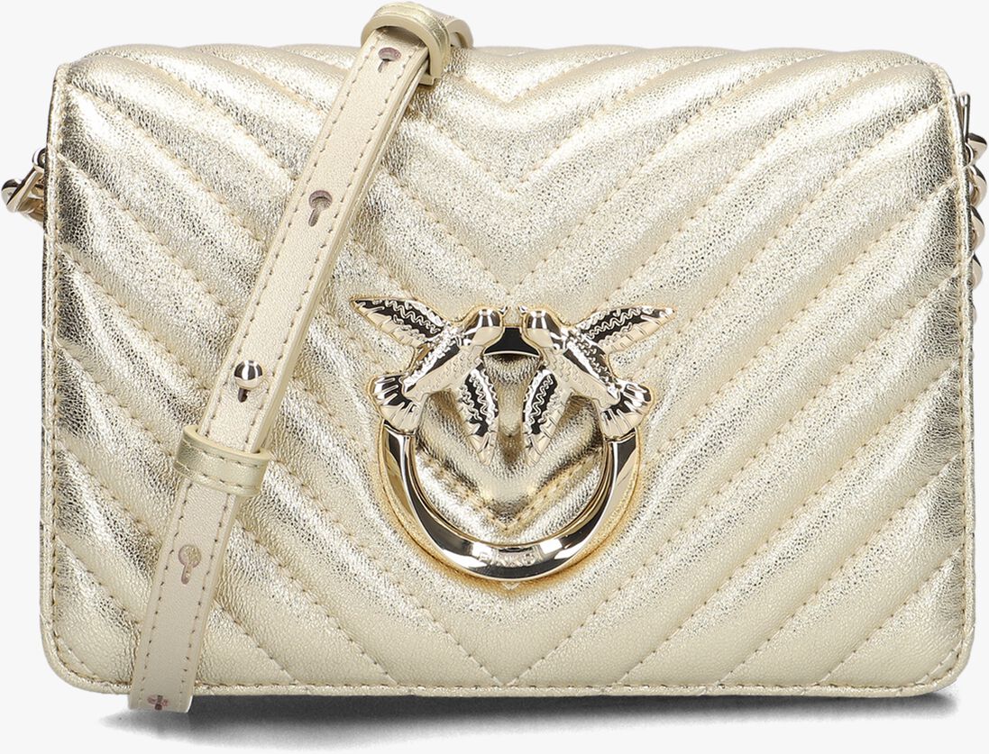 PINKO gouden pinko schoudertas love click mini metal