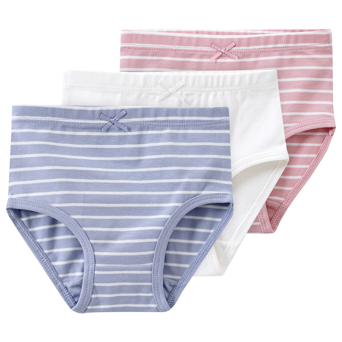 Famy 3 Baby Slips aus Bio-Baumwolle hellblau / rosa / weiss