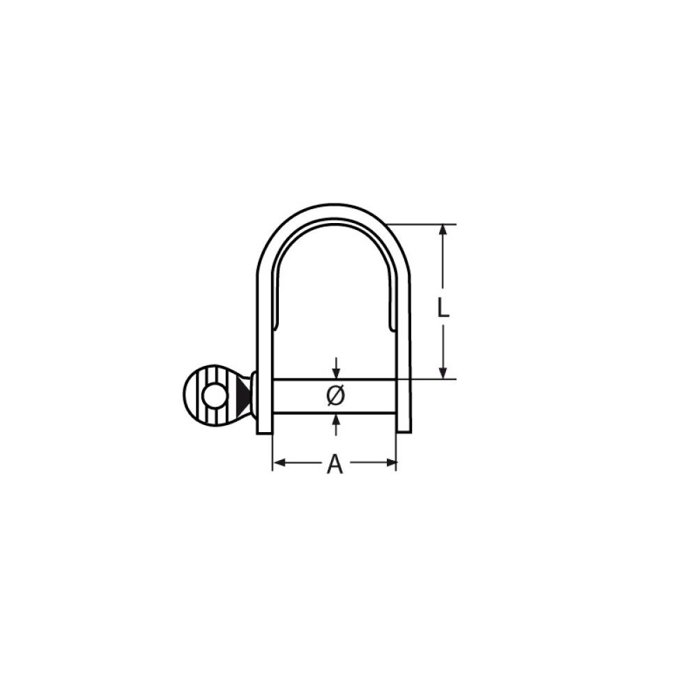 SJAKKEL MARINETECH FLAT 6MM