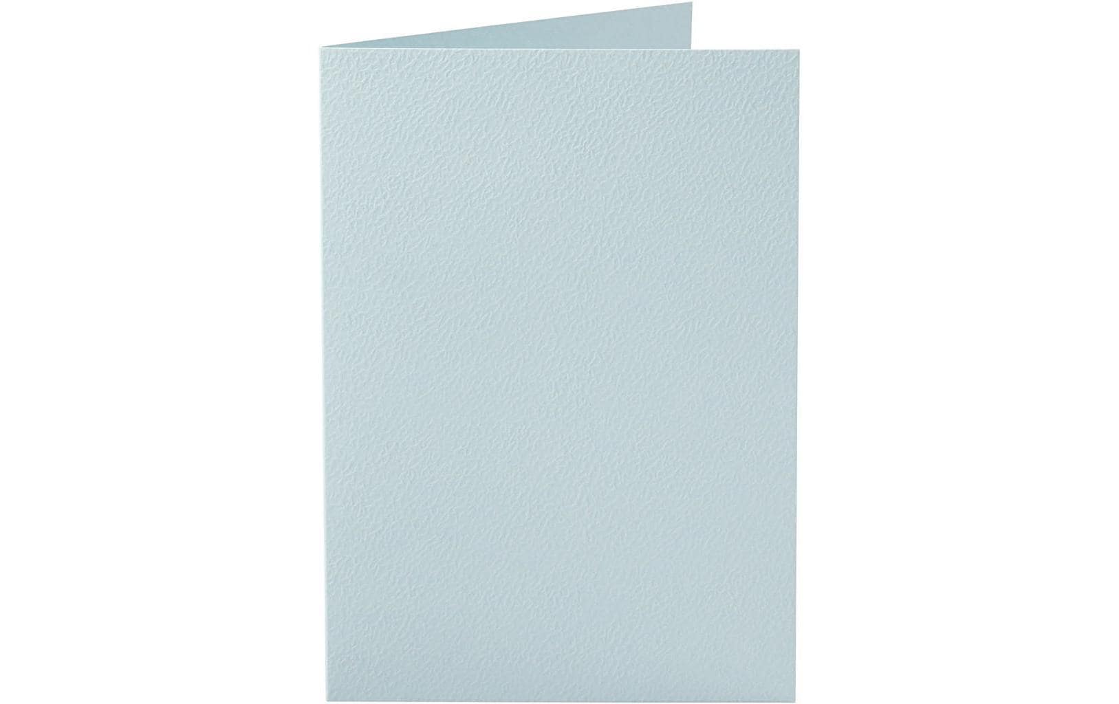 Blankokarte 10.5 x 15 cm ohne Couvert, HellblauKarten, 220 g/m²