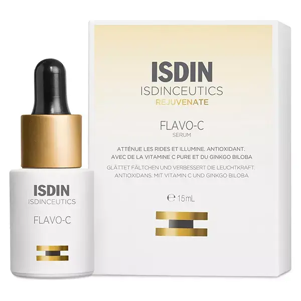 ISDIN Isdinceutics Flavo-C Sérum Facial Antioxidante com Vitamina C Pura 15ml
