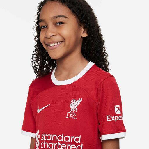 Uniforme titular do Liverpool da Nike para a temporada 23/24