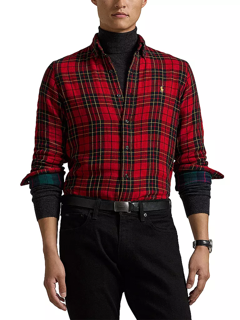 POLO RALPH LAUREN Hemd Regular Fit  rot