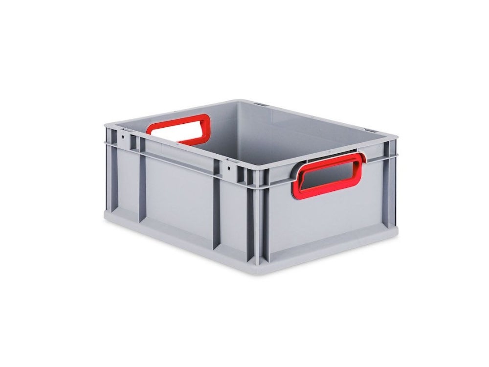 PROREGAL Eurobox Nextgen Kleur HxBxD 17 x 30 x 40 cm 16 liter Handgrepen Rood Open gladde bodem Euro container transportbox