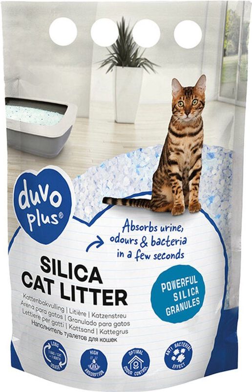 Duvo Silica Premium - Kattenbakvulling - 16L