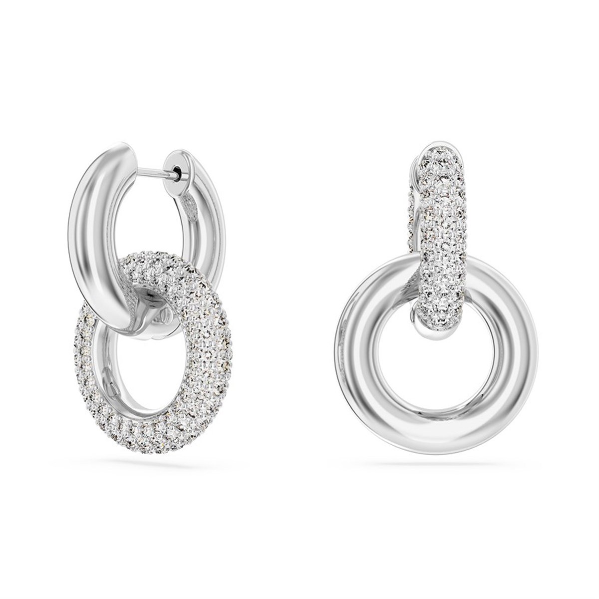 Anneaux d'oreilles Swarovski Dextera blanche