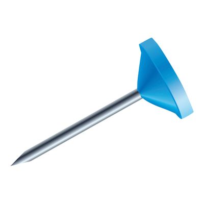 Exacompta - 100 Épingles tête plate - 5 mm - bleu