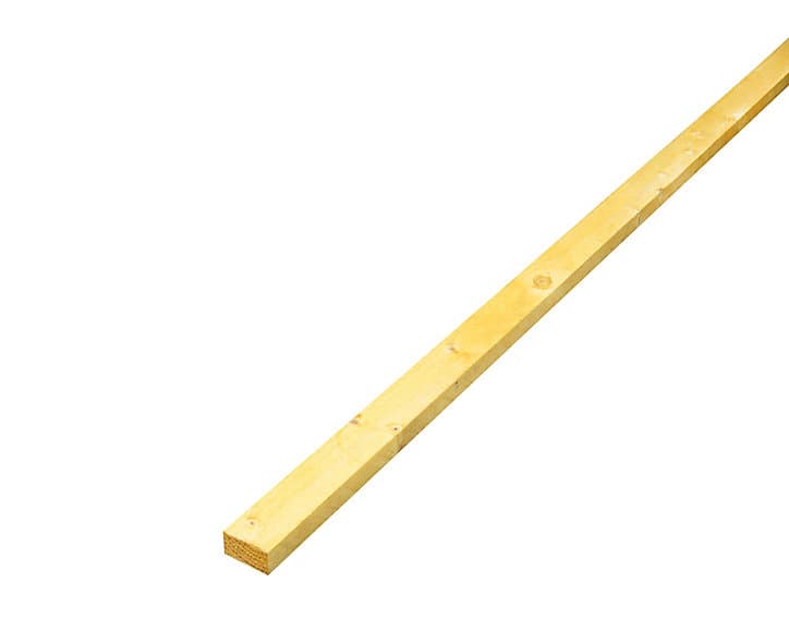 Latte traité jaune - 40 x 20 mm, L.3 m