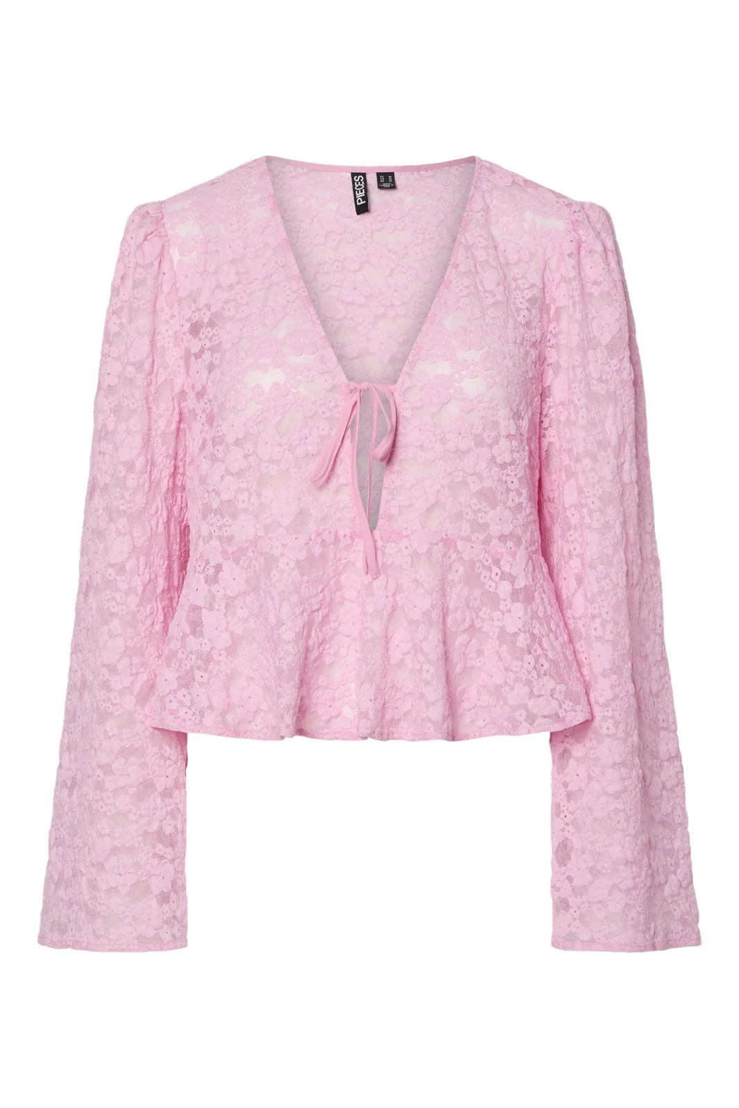 Pieces Pcfiora Ls V-Neck Lace Top Fsy