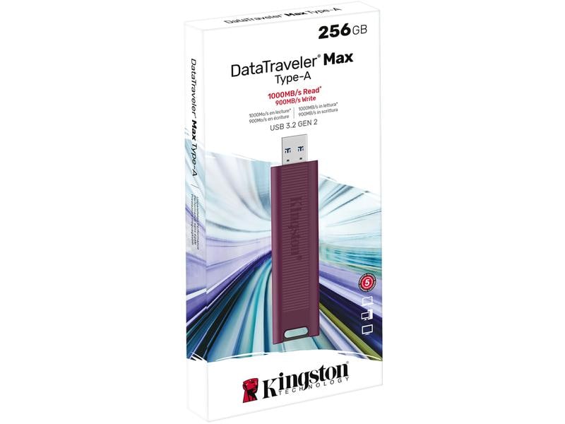 Kingston USB-Stick DataTraveler Max 256 GB Flash-Laufwerk mit Schlüsselringöse