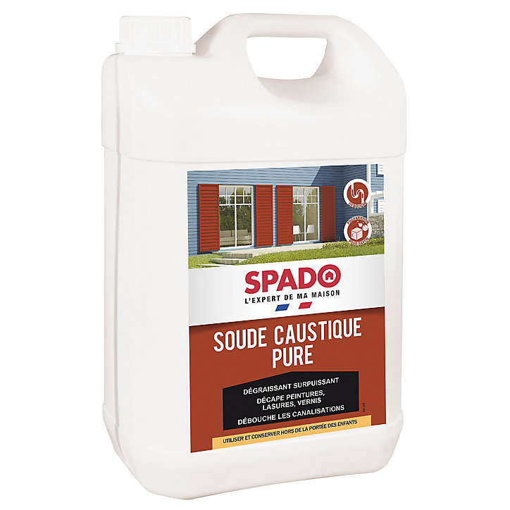 Soude caustique formule pure 99,9% Spado 4kg