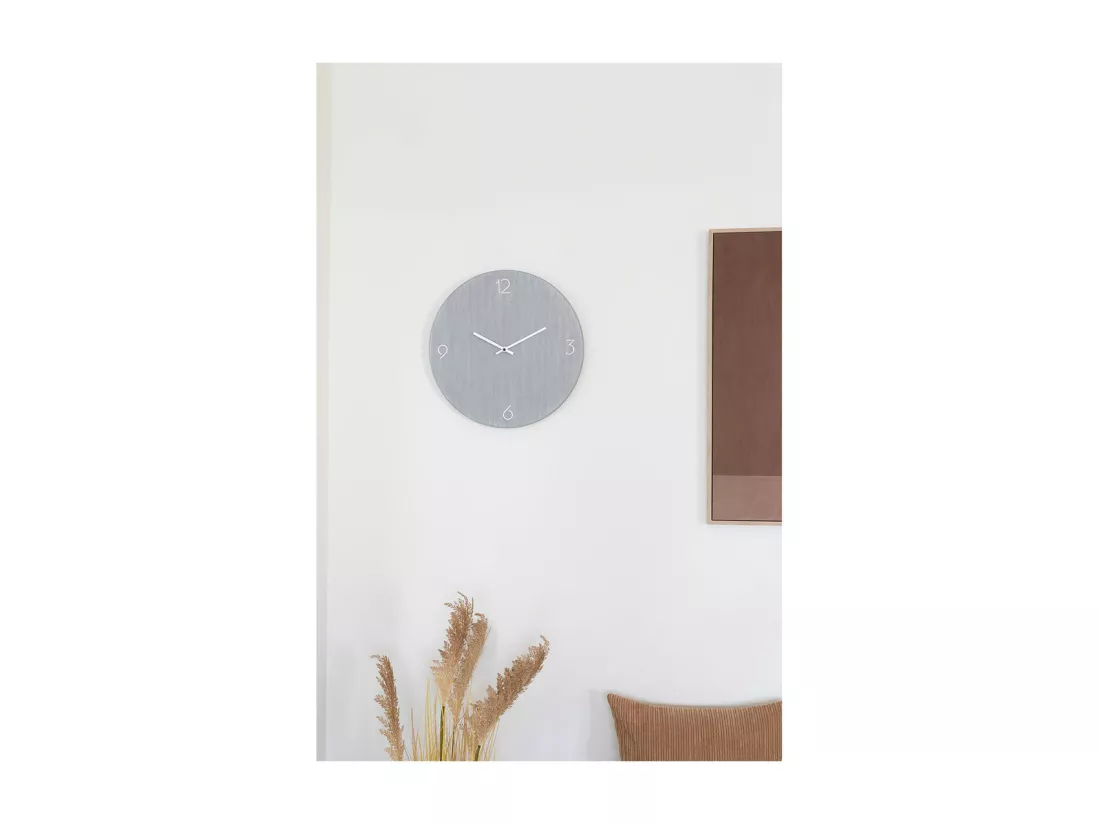 Ravenna horloge murale silencieuse Ø40cm gris clair.