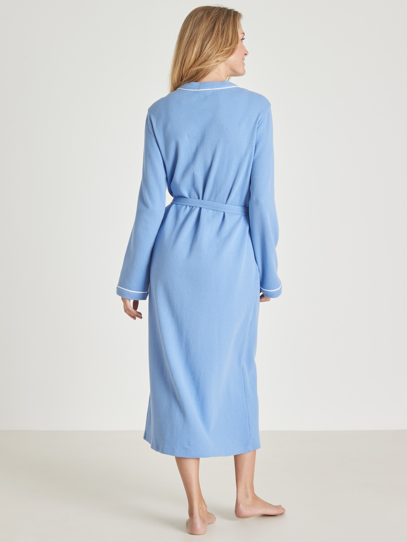 Peignoir en maille nid d'abeille