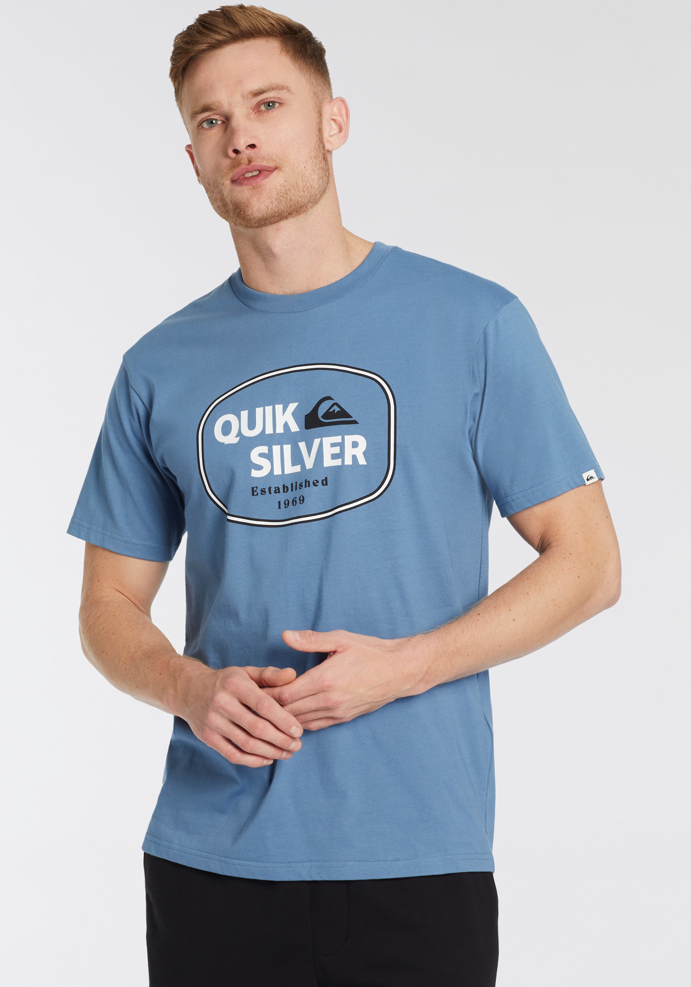 Quiksilver T-Shirt »JUST FRAMED LOCKUP SHORT SLEEVE PACK YM«, 2 Stk. Doppelpack T-Shirt mit Print, 2 Stk