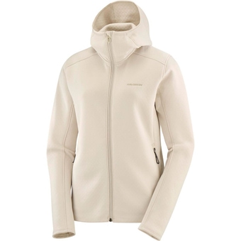 Salomon Essential Mid Fleecejacke Rainy Day Damen