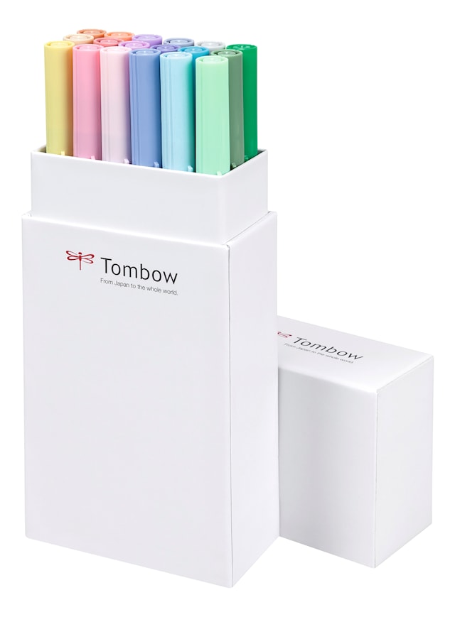 TOMBOW Penselpenn ABT Dual Brush 18P-5 Pastell farger
