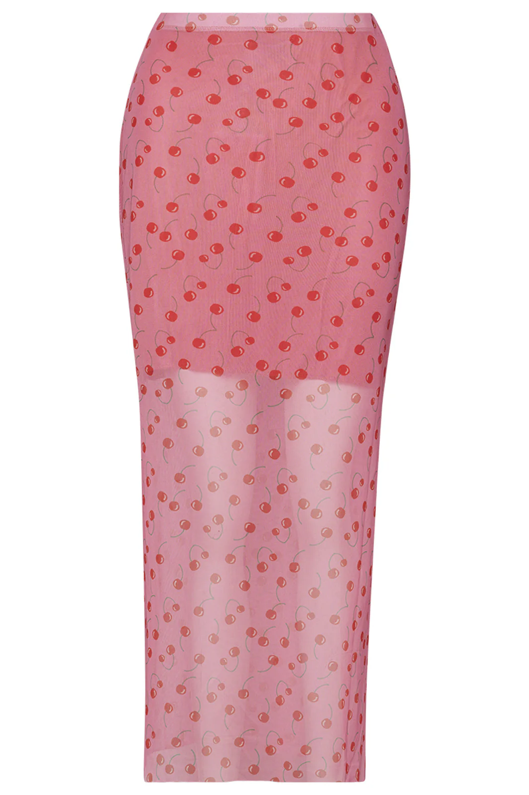 Noella Solay Long Skirt pink cherry